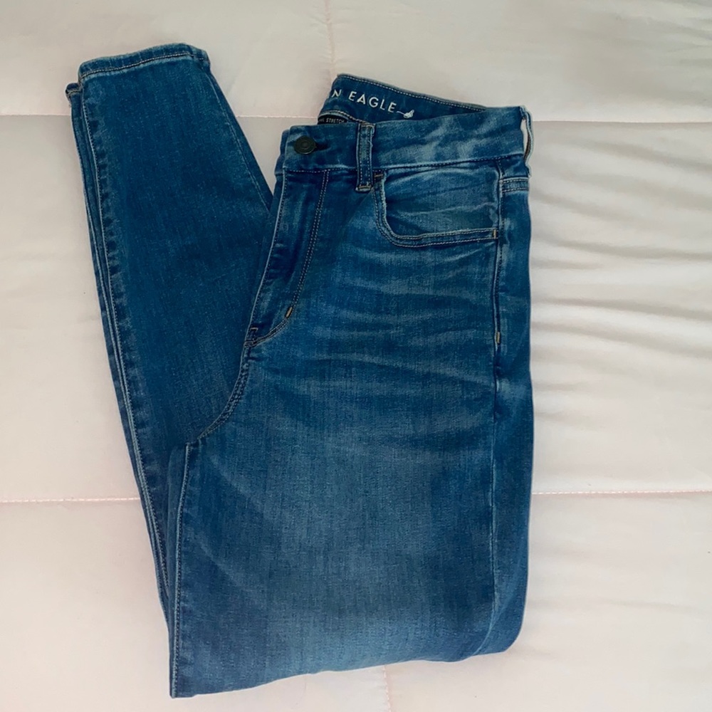 American Eagle curvy super hi-rise jeggings!